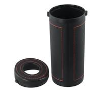 Vilgftyiet Boîte de rangement pour mouchoirs de voiture - Porte-mouchoirs multifonction en ABS avec outil de brise-vitre - 17,3 x 7 x 6,5 cm - Noir