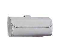 Vilgftyiet Boîte de rangement pour pare-soleil de voiture en cuir synthétique pour un accès facile à une main, compatible avec la plupart des visières de véhicule, noir/rouge/gris/beige/blanc/marron