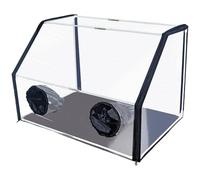 Vilgftyiet Boîte d'observation transparente pour champignons avec manchons réglables