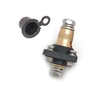 Vilgftyiet Borne en laiton avec filetage interne et joint étanche pour connecteur de stockage de batterie au lithium 12-48 V automobile, 1 paire