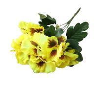 Vilgftyiet Bouquet de pensées artificielles 10 têtes 26 cm | Ajoutez de la couleur vive à votre maison ou jardin avec ce bouquet floral artificiel réaliste à dix têtes.