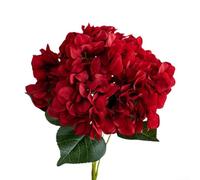 Vilgftyiet Bouquet d'hortensia réalistes - Élégantes fleurs artificielles pour décoration d'intérieur - Pas d'eau ni de lumière du soleil nécessaire - Matériau en tissu robuste - Cadeau idéal pour les