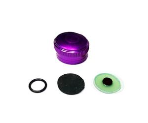 Vilgftyiet Bouton de frein en métal pour moulinet de pêche Guangwei GW.CA Baitcast avec amortissement pour anneau et joint - Noir et doré, comprend un tampon en caoutchouc et une rondelle dure (1