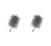 Vilgftyiet Brosse de ramonage, brosse métallique de 150 mm pour le nettoyage des tuyaux, construction en acier inoxydable pour l'élimination de la rouille et l'entretien du tuyau de conduit, trou de