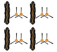 Vilgftyiet Brosse principale et brosses latérales de rechange pour Cecotec pour Conga M50 pour X-Treme - Brosse à rouleau en nylon et brosses de bord (12)