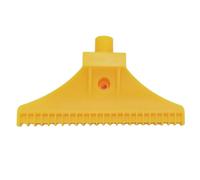 Vilgftyiet Buse d'air plate pour compresseurs, souffleur à 48 trous pour un retrait efficace de la poussière, séchage et refroidissement, compatible avec BSP 1/4", jaune