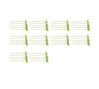 Vilgftyiet Câble en nylon pour cravates en forme de feuille - 20 cm - Vert | Ces attaches en nylon vert en forme de feuille offrent un soutien sûr des plantes et une gestion ordonnée des câbles.