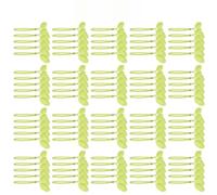 Vilgftyiet Câble en nylon pour cravates en forme de feuille - 20 cm - Vert | Ces attaches en nylon vert en forme de feuille offrent un soutien sûr des plantes et une gestion ordonnée des câbles.
