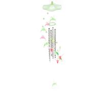 Vilgftyiet Carillon éolien pour extérieur - Décoration de jardin papillon avec tubes en métal et acrylique, cloche suspendue pour la maison ou la cour, son relaxant activé par le vent
