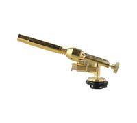 Vilgftyiet Chalumeau portable au gaz butane avec contrôle de flamme réglable pour barbecue, camping en plein air et soudage des métaux, design portable en cuivre, cylindre de type carte, cuivre