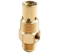 Vilgftyiet Clapet anti-retour en laiton G3/8 mâle NPT x G1/2 - Valve 1 voie avec port de déchargement G1/8 pour systèmes de compresseur d'air et équipement d'atelier