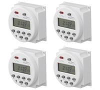 Vilgftyiet Commutateur de minuterie LCD pour alimentation de réverbère 12 V DC, montage sur panneau, minuterie numérique programmable pour contrôle automatique, plage de 1 minute à 168 heures (4)