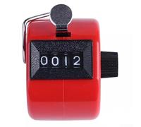 Vilgftyiet Compteur manuel mécanique à 4 chiffres pour entreprise, éducation et événements - Clicker portable en plastique ABS avec poignée ergonomique, bouton de réinitialisation, pas besoin de piles