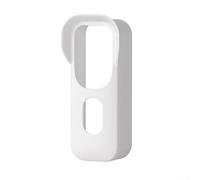 Vilgftyiet Coque de protection en silicone pour sonnette vidéo, résistant aux intempéries et aux chocs, pour caméra intelligente, vision nocturne, options noir et blanc (blanc)