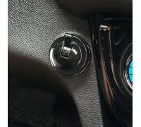 Vilgftyiet Couvercle d'interrupteur d'allumage vintage en métal à un bouton pour intérieur de voiture - Acier inoxydable - Diamètre 4 cm - Rétro - Décoration de changement de vitesse compatible avec