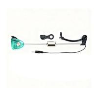 Vilgftyiet Détecteur de touche LED pour pêche à la carpe avec connecteur à changement rapide, support en métal pour la pêche à la ligne de nuit à faible visibilité, 23 cm rouge/jaune/bleu/vert