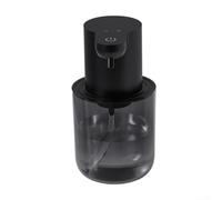 Vilgftyiet Distributeur automatique de savon moussant avec capteur tactile, rechargeable par USB, étanchéité IPX5, 4 niveaux, support mural pour cuisine, salle de bain (style compte-gouttes, noir)
