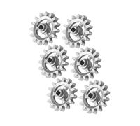 Vilgftyiet DIY Frame Gear Kit d'accessoires de barbecue rotatif automatique, 6 pièces en métal pour gaz, charbon de bois, grilles électriques, argent