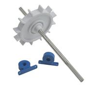 Vilgftyiet Ensemble arbre d'entraînement pour nettoyeur de piscine avec 2 roulements de turbine pour modèles C86 EC86 C86 C80 compatibles avec les nettoyeurs de piscine série 280, bleu