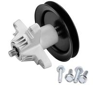 Vilgftyiet Ensemble de broche de pont de tondeuse avec poulie, compatible avec 618-0565 618-0574 918-0565 918-0574 918-0574C pour tondeuses à gazon de 106,7 cm