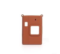 Vilgftyiet Étui en Silicone Souple pour Fujifilm pour Mini Liplay+ - Housse de Protection Antichoc avec pour Prise pour en Main Sûre - Design Minimaliste Beige Vert - 9.7x3.2x13cm(Light Brown)