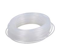 Vilgftyiet Fil de débroussailleuse pour débroussailleuse 2 mm 100 m en nylon blanc pour tondeuses, accessoires d'outils de jardin