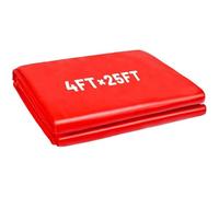 Vilgftyiet Film de paillage en plastique rouge pour couverture de sol de jardin, contrôle des mauvaises herbes et rétention de l'humidité, compatible avec fraises, tomates, poivrons, 1,2 x 7,6 m