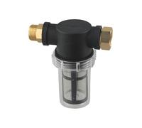 Vilgftyiet Filtre d'entrée fileté pour nettoyeur haute pression pour machines à laver de voiture haute pression, jauge de tuyau d'arrosage compatible PP+PC+acier inoxydable, 13 x 14 x 7 cm