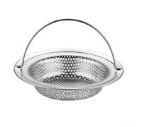 Vilgftyiet Filtre d'évier en acier inoxydable avec poignée, résistant à la rouille, panier filtrant pour déchets alimentaires, prévention des obstructions pour éviers de cuisine et de salle de bain