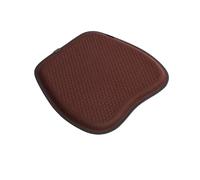 Vilgftyiet Four Seasons Coussin de siège en gel pour voiture et bureau - Soie glacée respirante - 47 x 47 cm - Noir/café/violet - Soutient la colonne vertébrale et les fesses - Utilisation en toutes