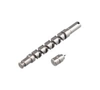 Vilgftyiet Goupille demi-lune et tige torsadée pour moulinet ABU Garcia Revo Beast X Baitcasting, kit de réparation en acier inoxydable compatible avec REVO BEAST X, 1 jeu