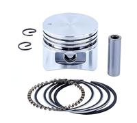 Vilgftyiet GX25 GX25N GX25NT FG110 HHT25S UMC425 WX10 Piston de moteur de tondeuse à gazon avec piston pour kit d'anneaux - Acier, argent, 1 jeu pour modèles de petits moteurs compatibles