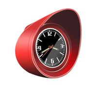 Vilgftyiet Horloge à quartz pour tableau de bord de voiture avec rétroéclairage lumineux et 3 options de couleur - 42 mm de diamètre, boîtier en acier, verre saphir, convient pour grille d'aération de