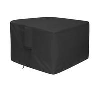 Vilgftyiet Housse de brasero en polyester robuste, coupe-vent et résistante aux intempéries pour brasero de terrasse, compatible avec la plupart des foyers au sol, noir, 100 x 56 x 64 cm, 100 x 56 x