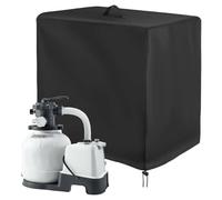 Vilgftyiet Housse de protection en tissu Oxford imperméable et résistant aux UV pour pompe à sable de piscine extérieure