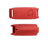 Vilgftyiet Housse de siège de batterie de vélo pour SRAM, couvercle de poteau compte-gouttes en ABS avec protection de levier de vitesse, léger pour bloc de batterie de vélo - Rouge