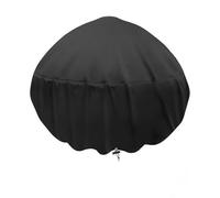 Vilgftyiet Housse pour brasero résistante aux intempéries et aux UV - 51 cm x 45 cm - Avec cordon de serrage et entretoises de maintien de la forme pour un maintien sûr en extérieur - Mélange de