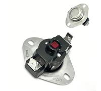Vilgftyiet Interrupteur de fin de course 62775 compatible avec les fours Dacor - Réinitialisation manuelle - Limiteur de température - Pièce de réparation pour appareil de cuisson - Noir