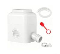 Vilgftyiet Inverseur de bec de descente blanc pour gouttières de 7,6 x 10,2 cm, kit d'inverseur d'eau de pluie réglable avec valve et tuyau de 142 cm, raccord de tuyau de drainage en plastique pour