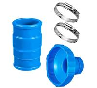Vilgftyiet Kit adaptateur de tuyau d'aspirateur de piscine compatible Intex 11238 avec 2 colliers de serrage