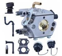 Vilgftyiet Kit Carburateur Complet pour Tronçonneuse Modèles 024 026 MS240 MS260 Carburateur Métal avec Conduite Carburateur Carburateur Huile Filtres