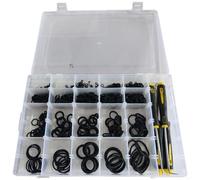 Vilgftyiet Kit de 1070 joints toriques en caoutchouc nitrile avec 4 extracteurs de joint pour plomberie, réparation d'équipement automobile et entretien industriel