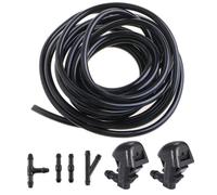 Vilgftyiet Kit de buses de lave-glace pour Honda Pilot & Odyssey MK4 (2011-2017) - 2 buses, tuyau de 2 m, 4 connecteurs, noir, OEM 76810-A01