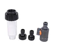 Vilgftyiet Kit de filtres pour nettoyeur haute pression avec valve et adaptateur Quick Connect, lot de 3 pièces pour Karcher G3/4, camping-cars, bateaux, pompes de jardin, noir et blanc