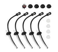 Vilgftyiet Kit de joints de tuyau de carburant pour tondeuse à gazon avec pompe à bulbe d'amorçage, tuyau de carburant, joints à 2 trous et filtre pour débroussailleuse, tronçonneuse, souffleur