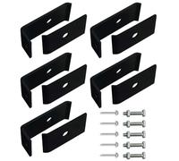 Vilgftyiet Kit de montage de panneaux en maille d'acier robuste pour tapis de grille - Supports galvanisés à chaud, vis, tiges de fixation et écrous (15 pièces) - Compatible avec les surfaces en béton