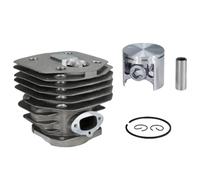 Vilgftyiet Kit de piston de cylindre de 45 mm pour tronçonneuse Husqvarna 154 154XP 254 254XP de remplacement, construction en acier, performance améliorée du moteur, installation facile