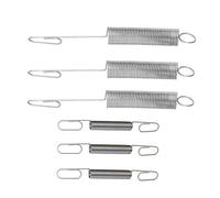Vilgftyiet Kit de ressort de régulateur pour moteurs de tondeuse à gazon série 450, 500, 550 - 3 ensembles (6 pièces : 3 gouverneurs + 3 ressorts anti-surtension), fil d'acier, argent