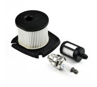 Vilgftyiet Kit d'entretien pour souffleur de feuilles - Filtre à air et filtre à carburant compatible avec STIHL BG86 CE SH86 HD2, 3 pièces de rechange en métal et plastique (8 x 6,7 x 4,4 cm)