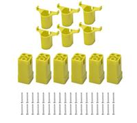 Vilgftyiet Kit d'outils sans fil 12 pièces 18 V et support de batterie pour rangement mural organisé - 6 supports + 6 crochets, plastique, vert, 15 x 15 x 5 cm